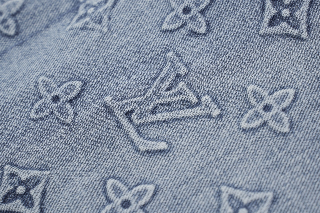 Louis Vuitton Monogram Embossed Workwear Denim Piece