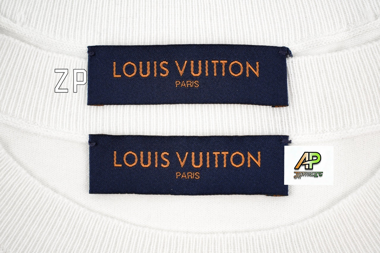 Louis Vuitton Nautical Jacquard Anchor Chain Short-Sleeve Knit Top