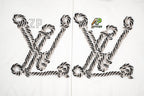 Louis Vuitton Nautical Jacquard Anchor Chain Short-Sleeve Knit Top