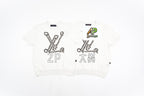 Louis Vuitton Nautical Jacquard Anchor Chain Short-Sleeve Knit Top