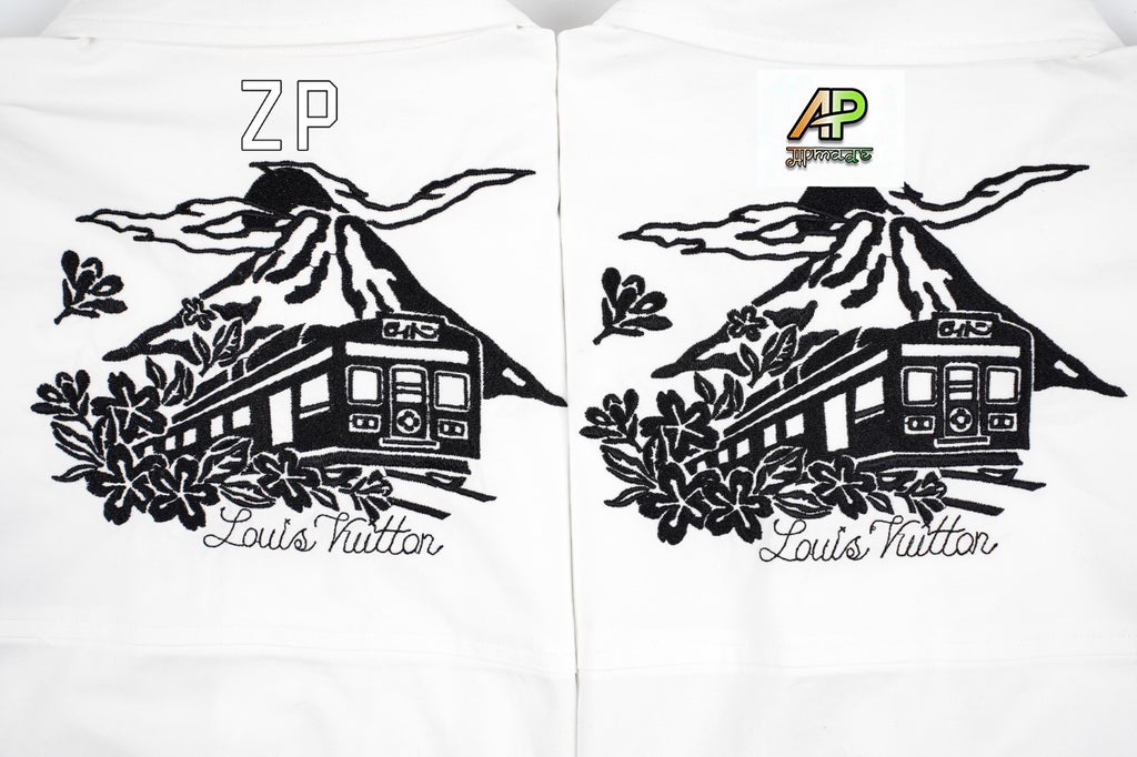 Louis Vuitton Pharrell Williams x Nigo Embroidered Short-Sleeve Shirt