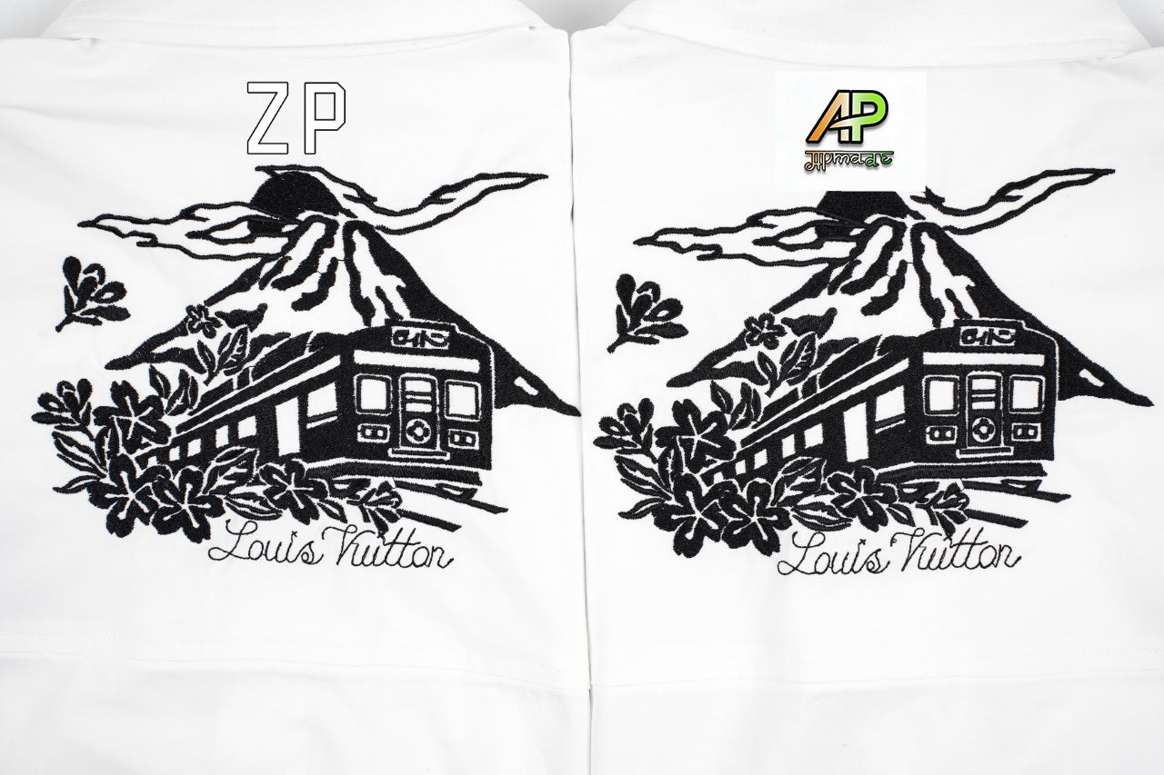Louis Vuitton Pharrell Williams x Nigo Embroidered Short-Sleeve Shirt