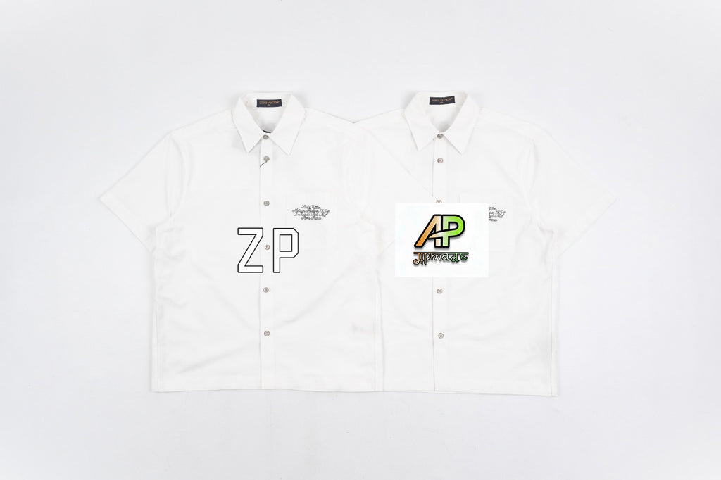 Louis Vuitton Pharrell Williams x Nigo Embroidered Short-Sleeve Shirt