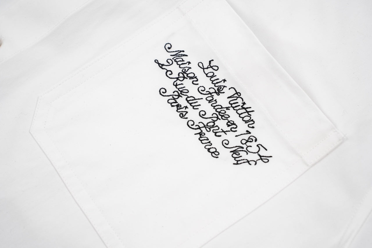 Louis Vuitton Pharrell Williams x Nigo Embroidered Short-Sleeve Shirt