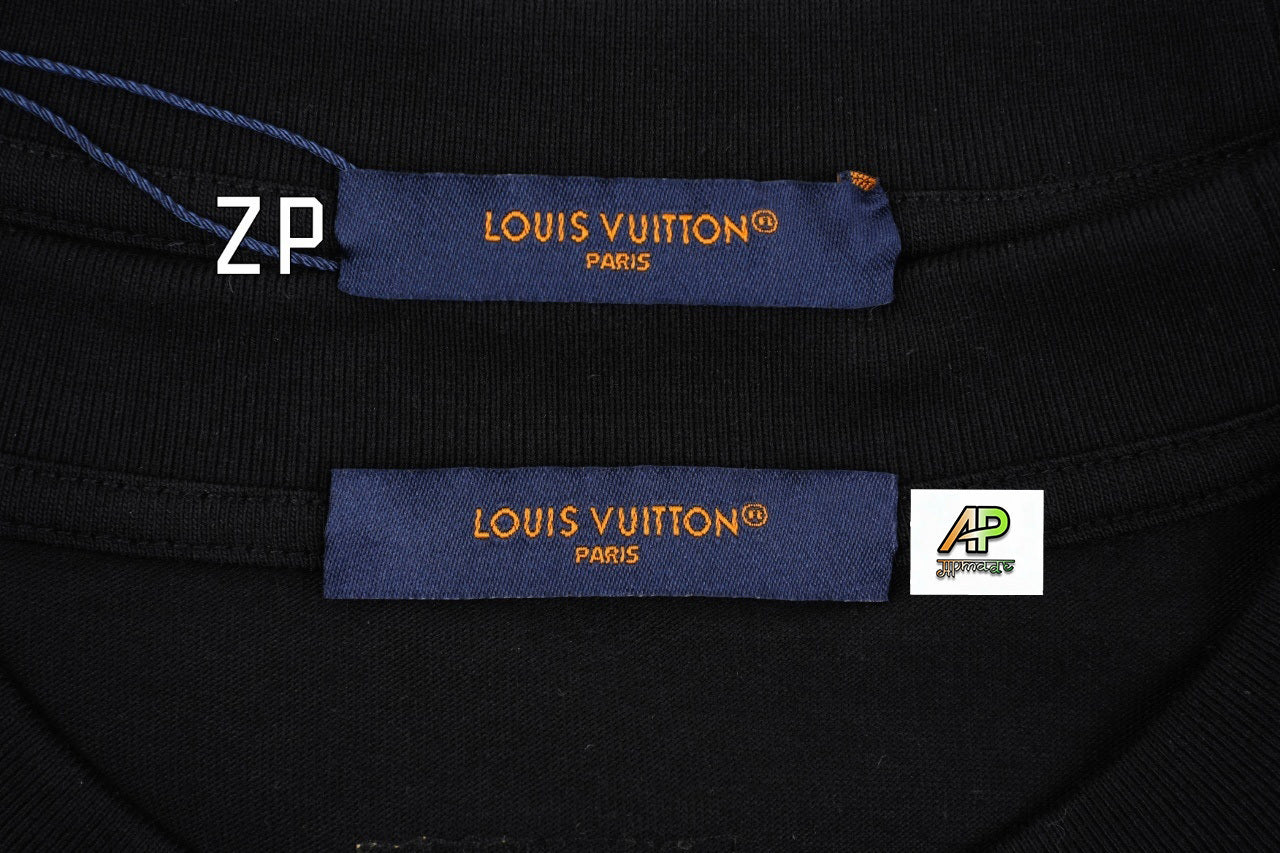 Louis Vuitton SS25 Raffia Rope Embroidered Crew Neck T-Shirt