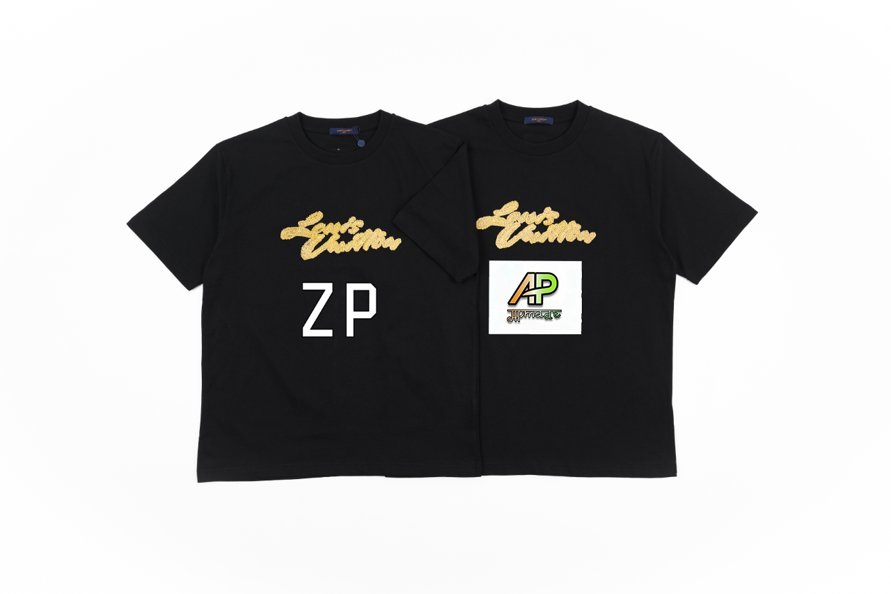Louis Vuitton SS25 Raffia Rope Embroidered Crew Neck T-Shirt