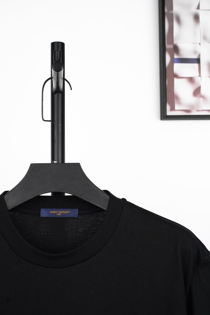 Louis Vuitton SS25 Raffia Rope Embroidered Crew Neck T-Shirt