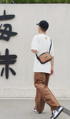 Louis Vuitton SS25 Raffia Rope Embroidered Crew Neck T-Shirt