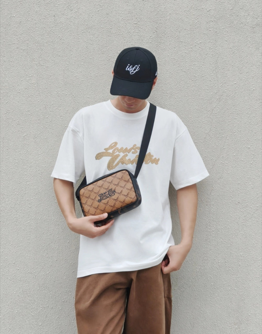 Louis Vuitton SS25 Raffia Rope Embroidered Crew Neck T-Shirt