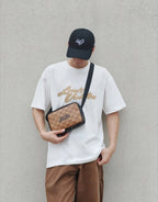 Louis Vuitton SS25 Raffia Rope Embroidered Crew Neck T-Shirt