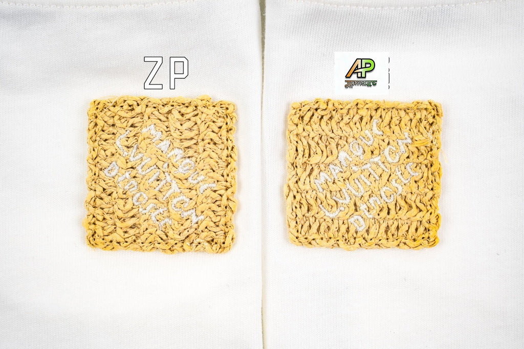 Louis Vuitton SS25 Raffia Rope Embroidered Crew Neck T-Shirt