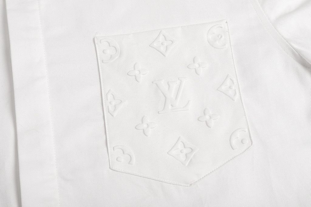 Louis Vuitton Monogram Pocket Embossed Short-Sleeve Shirt