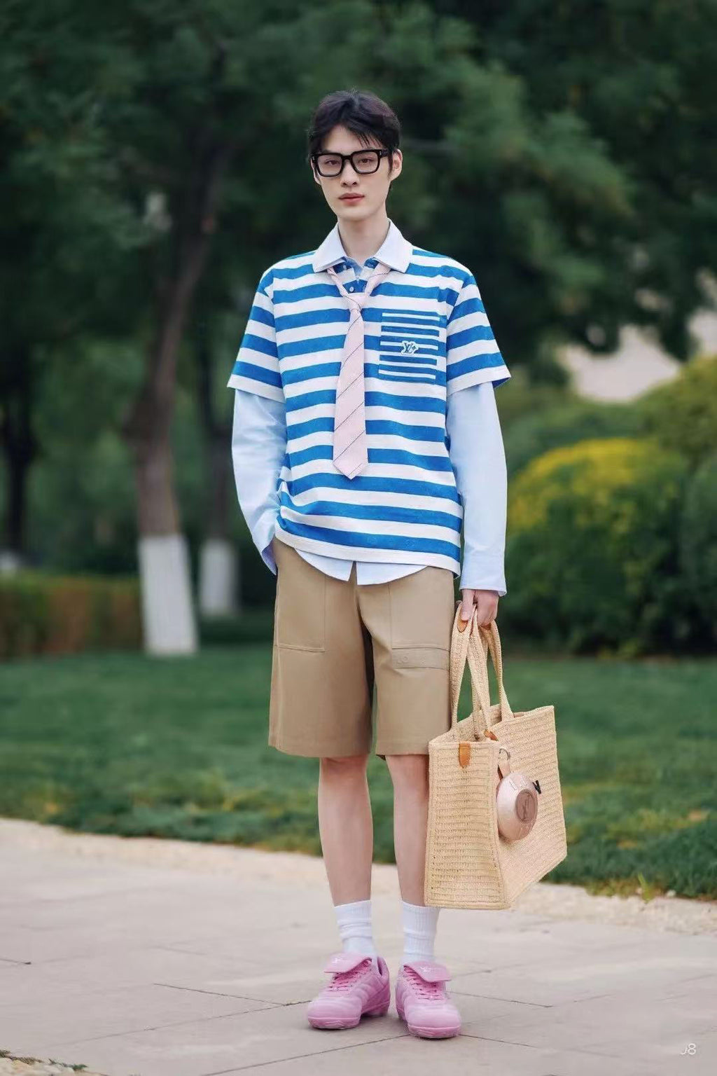 Louis Vuitton 25SS Striped Jacquard Polo Shirt