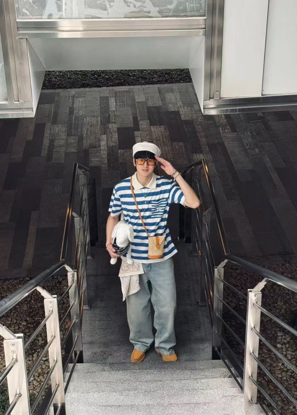 Louis Vuitton 25SS Striped Jacquard Polo Shirt