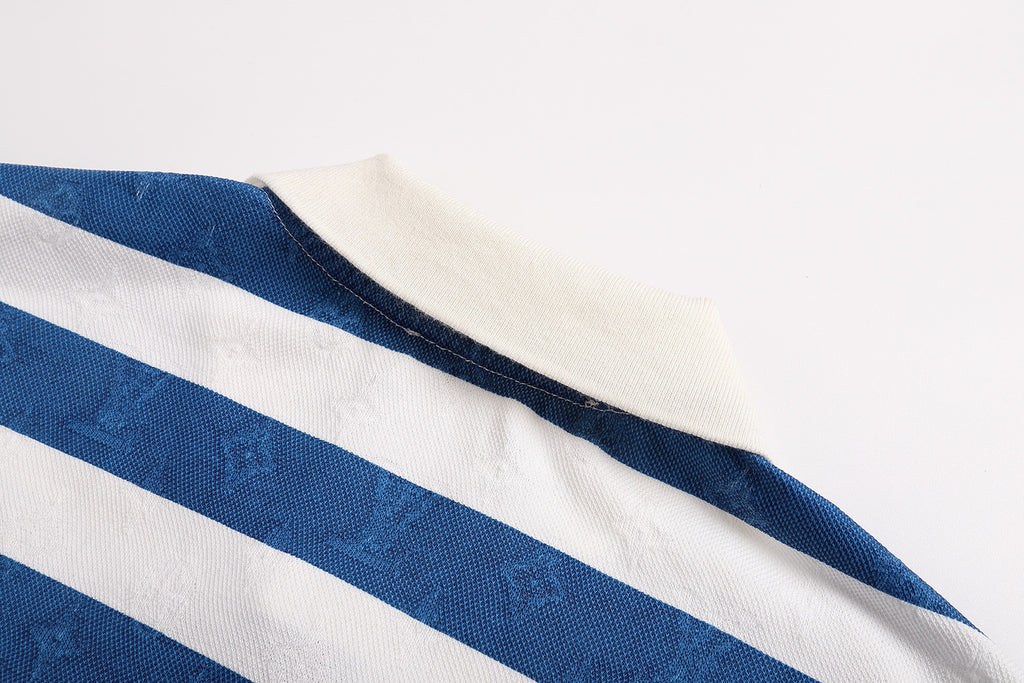 Louis Vuitton 25SS Striped Jacquard Polo Shirt