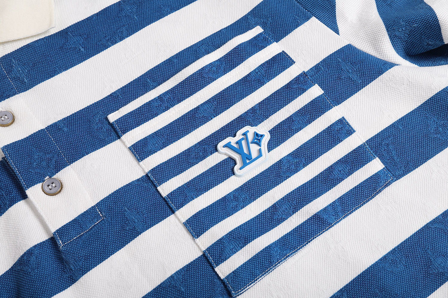 Louis Vuitton 25SS Striped Jacquard Polo Shirt