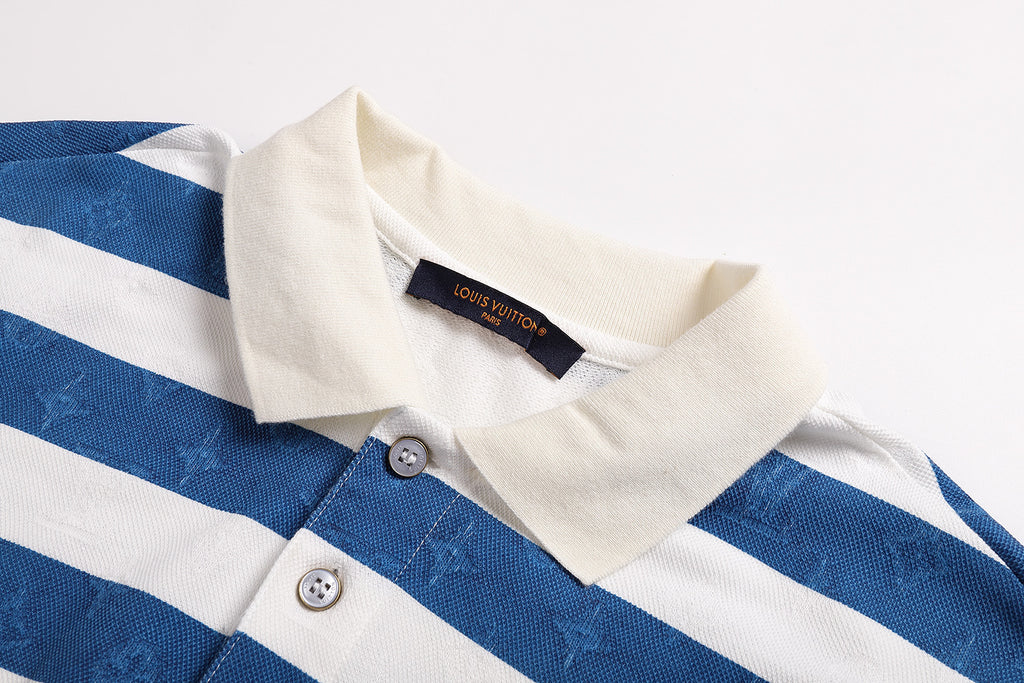 Louis Vuitton 25SS Striped Jacquard Polo Shirt