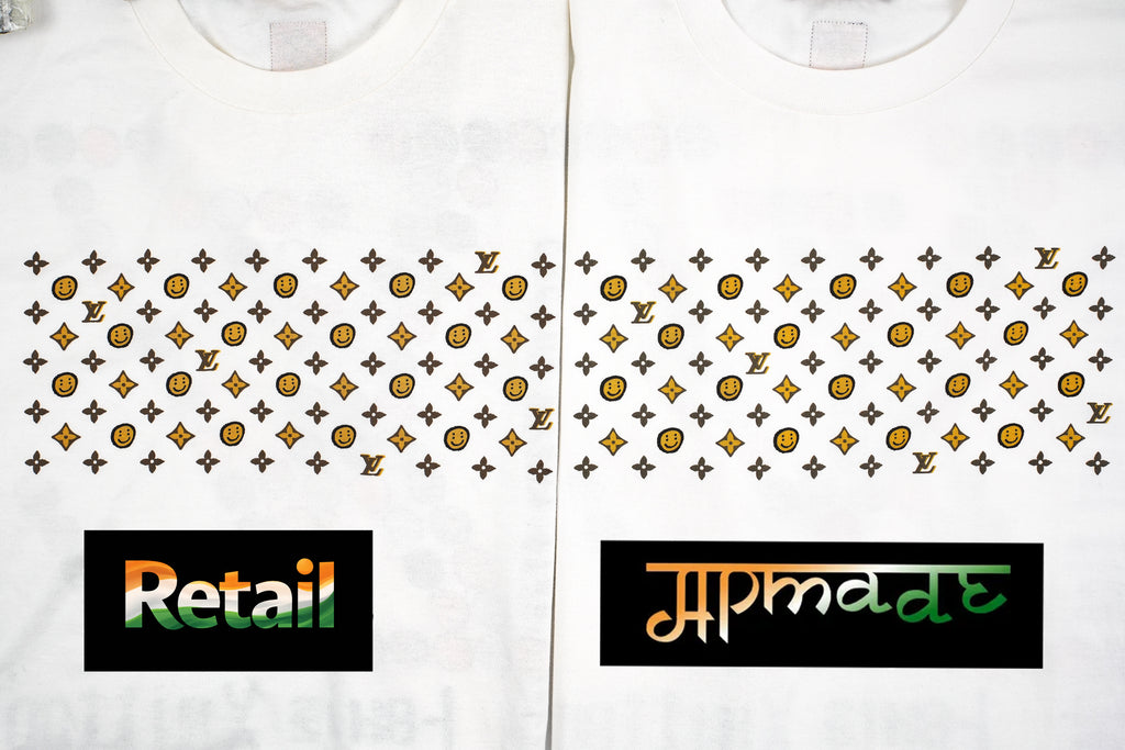 Louis Vuitton Smiley Graphic Crew Neck Short-Sleeve T-Shirt
