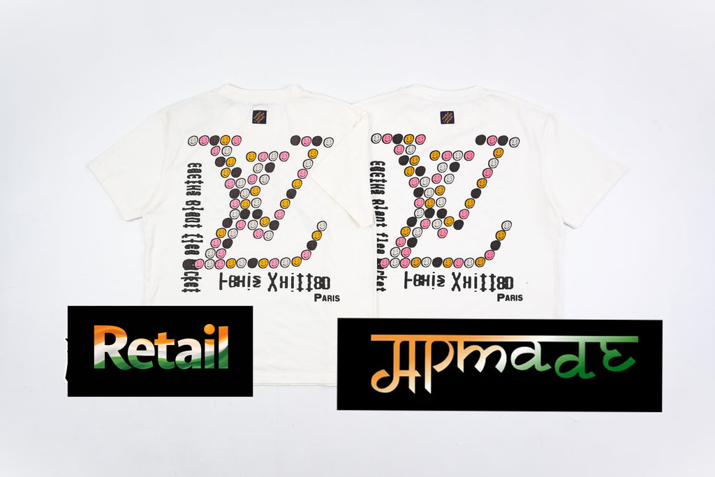Louis Vuitton Smiley Graphic Crew Neck Short-Sleeve T-Shirt