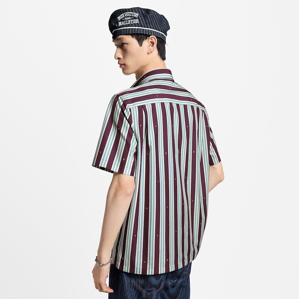 Louis Vuitton Striped Short-Sleeve Shirt