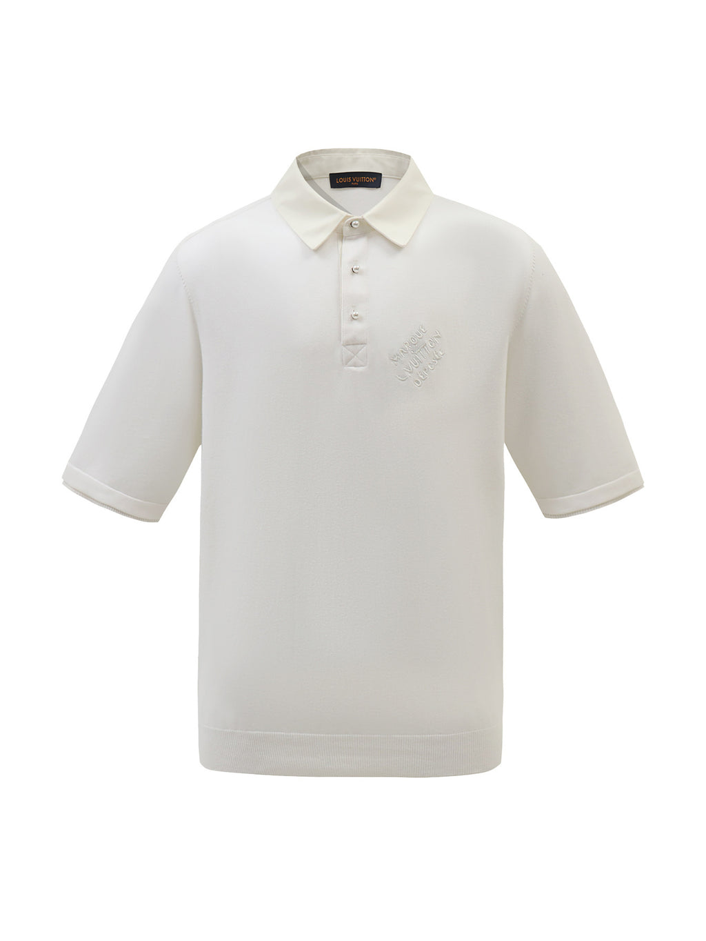 Louis Vuitton Button Pullover Short-Sleeved Polo Shirt