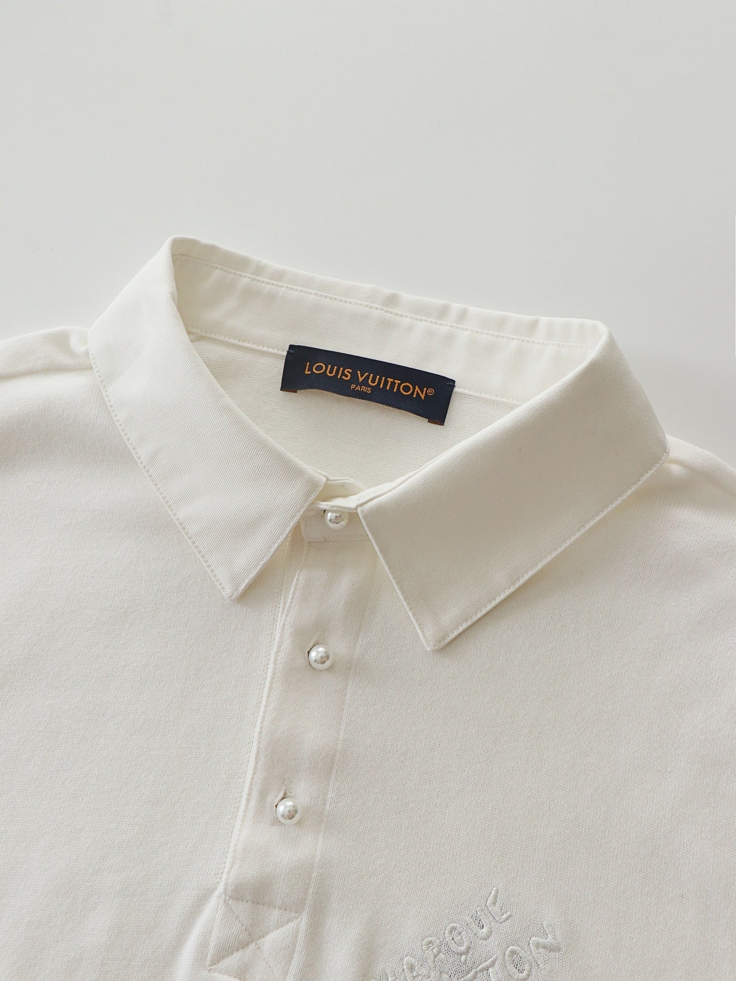 Louis Vuitton Button Pullover Short-Sleeved Polo Shirt