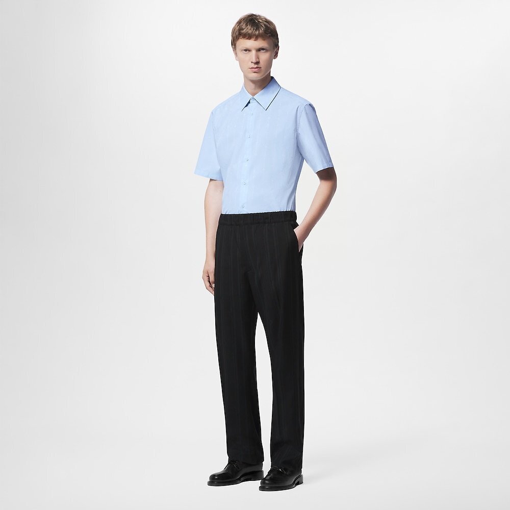 Louis Vuitton Custom-Dyed Jacquard Short-Sleeved Shirt