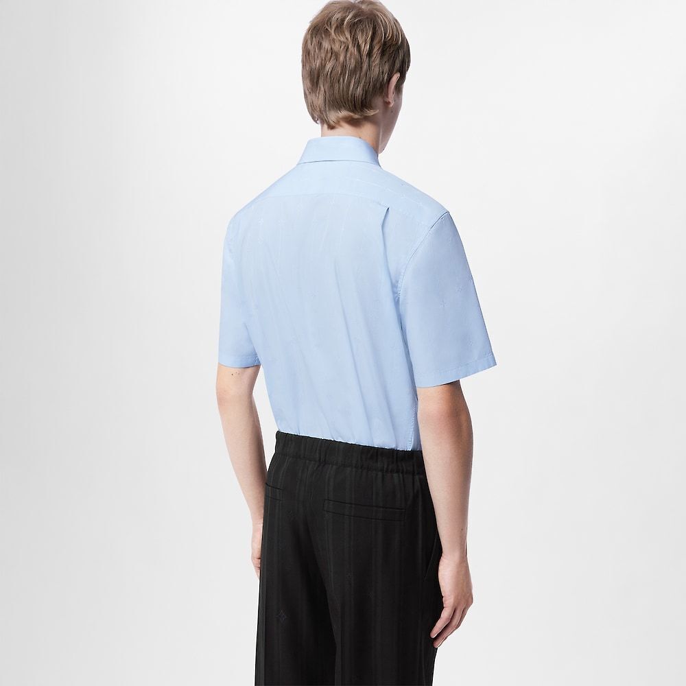 Louis Vuitton Custom-Dyed Jacquard Short-Sleeved Shirt