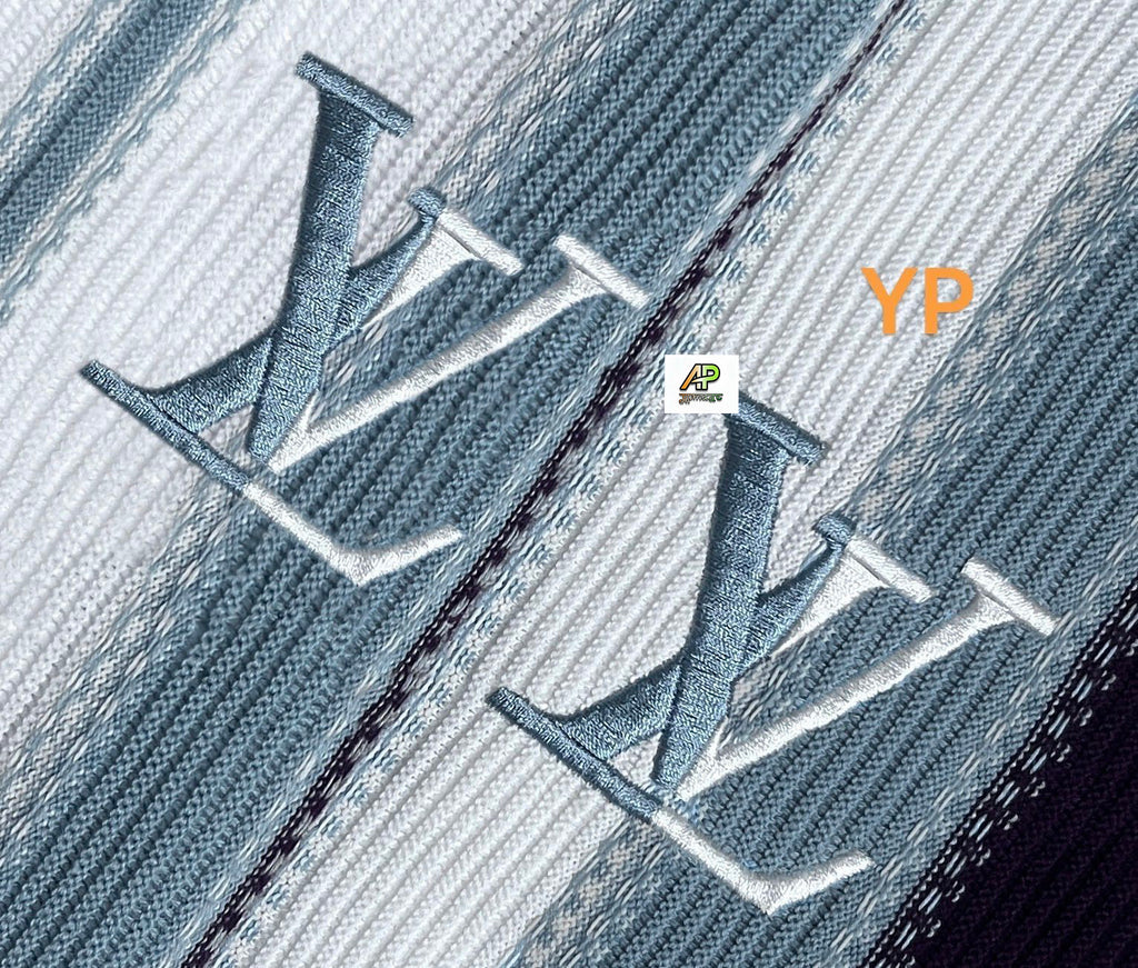Louis Vuitton Wool Jacquard Embroidered Short-Sleeved Shirt