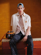 Louis Vuitton 25SS Mulberry Silk Blended Short-Sleeved Shirt