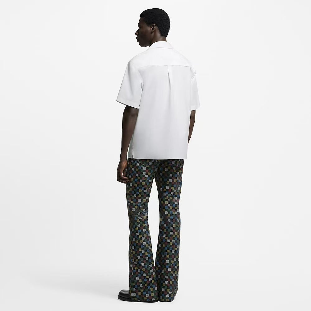 Louis Vuitton 25SS Single-Breasted Embossed Short-Sleeved Shirt