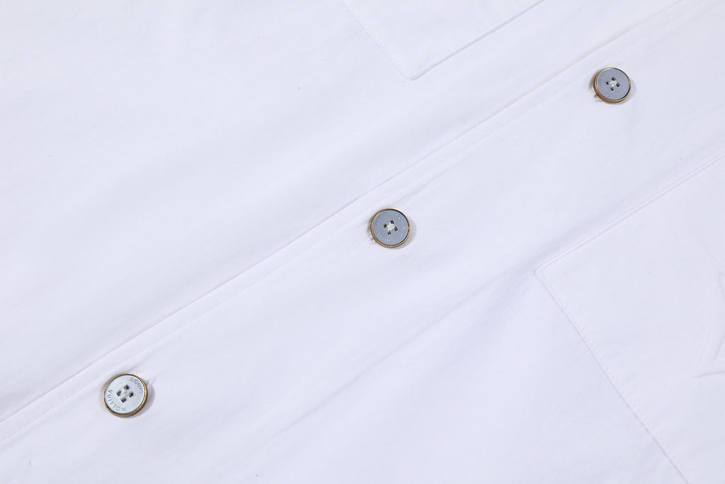 Louis Vuitton 25SS Single-Breasted Embossed Short-Sleeved Shirt