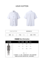 Louis Vuitton 25SS Single-Breasted Embossed Short-Sleeved Shirt