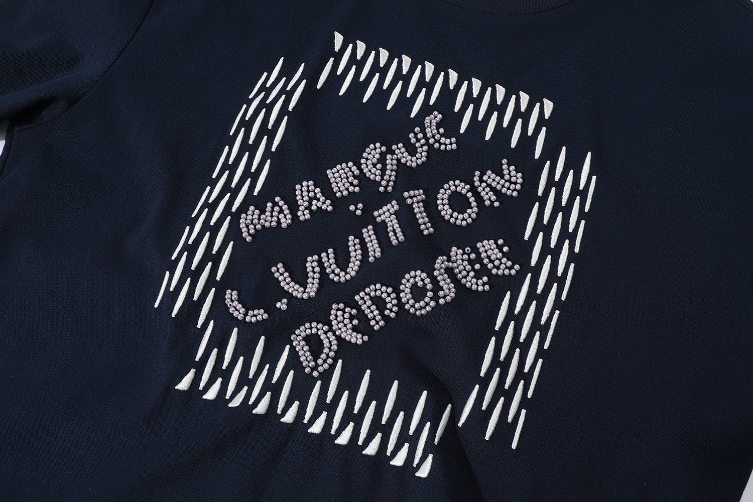 Louis Vuitton 25SS Embroidered Cotton T-Shirt