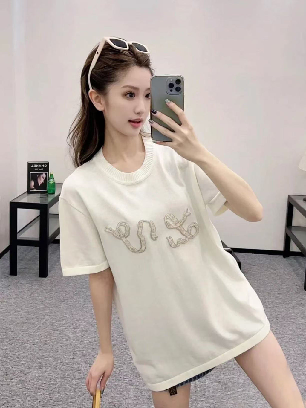 Louis Vuitton 25SS Cotton Short-Sleeved Crew Neck Shirt