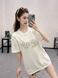 Louis Vuitton 25SS Cotton Short-Sleeved Crew Neck Shirt