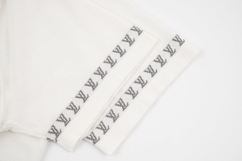 Louis Vuitton High-Twist Cotton Knit Short-Sleeve Top