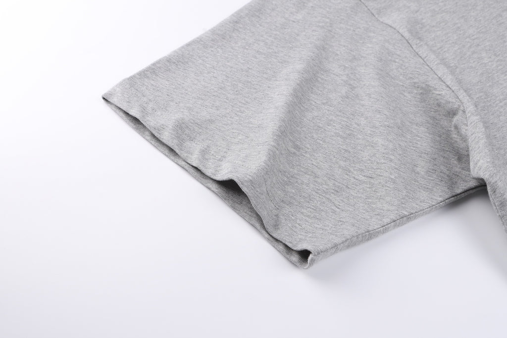 Balenciaga Crew Neck Cotton T-Shirt with Script Letter Embroidery