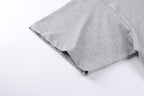 Balenciaga Crew Neck Cotton T-Shirt with Script Letter Embroidery