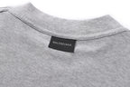 Balenciaga Crew Neck Cotton T-Shirt with Script Letter Embroidery
