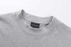 Balenciaga Crew Neck Cotton T-Shirt with Script Letter Embroidery