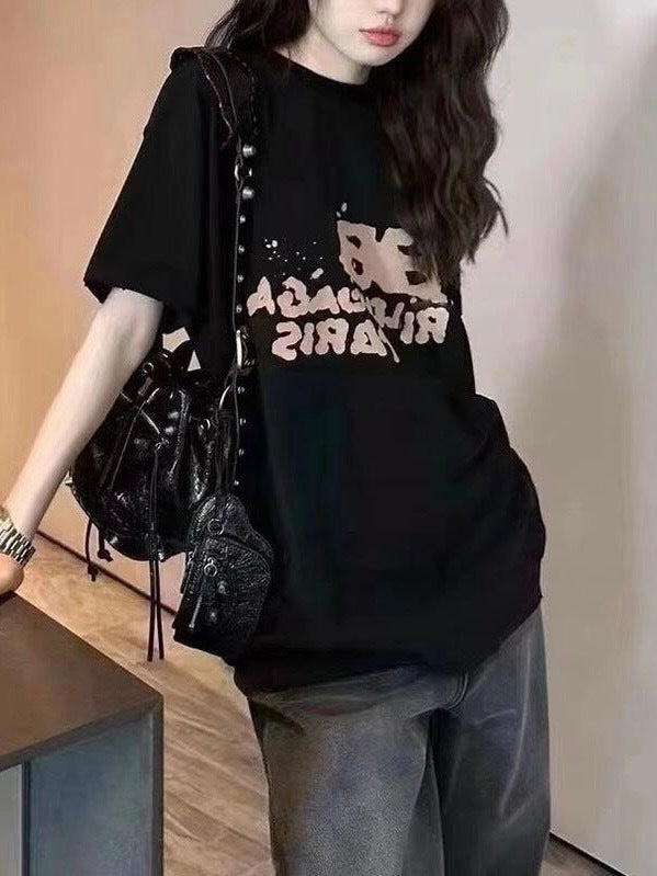 Balenciaga Classic Crew Neck Digital Print Short-Sleeve T-Shirt