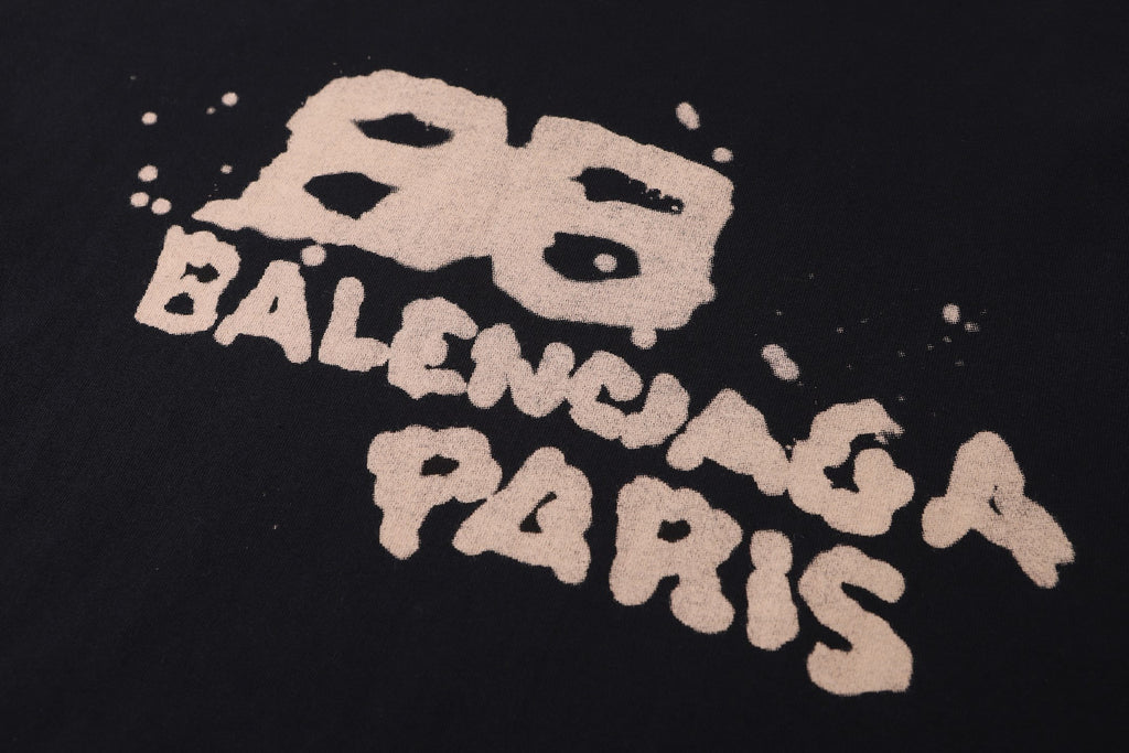 Balenciaga Classic Crew Neck Digital Print Short-Sleeve T-Shirt