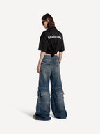 Balenciaga 26SS Embroidered Crew Neck Pullover T-Shirt
