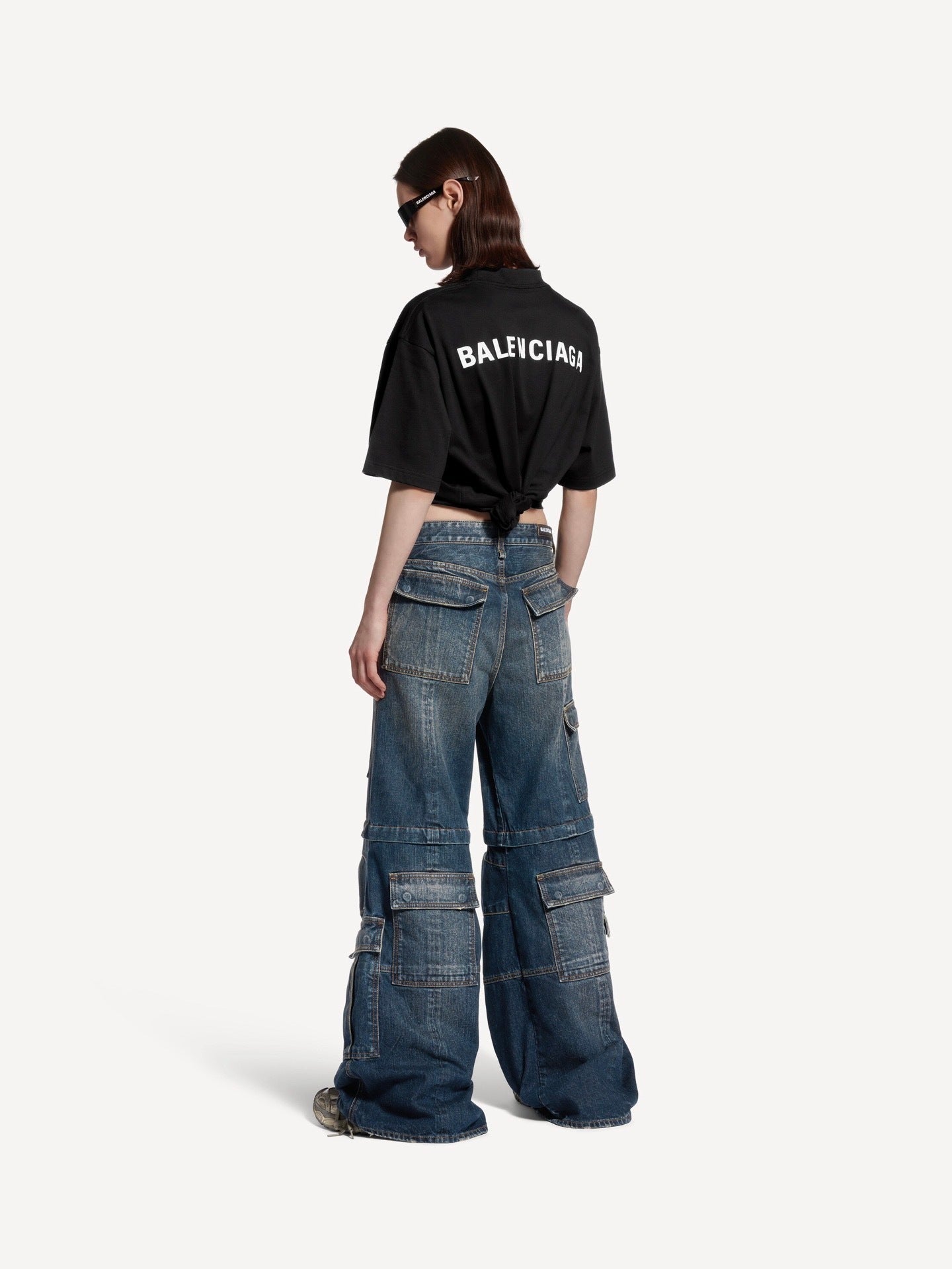 Balenciaga 26SS Embroidered Crew Neck Pullover T-Shirt
