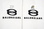 Balenciaga Double-Ring Logo Embroidered Cotton T-Shirt