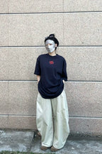 Balenciaga Paris Embroidery Glued Short-Sleeve T-Shirt