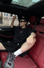 Balenciaga Paris Embroidery Glued Short-Sleeve T-Shirt