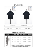 Balenciaga Paris Embroidery Glued Short-Sleeve T-Shirt