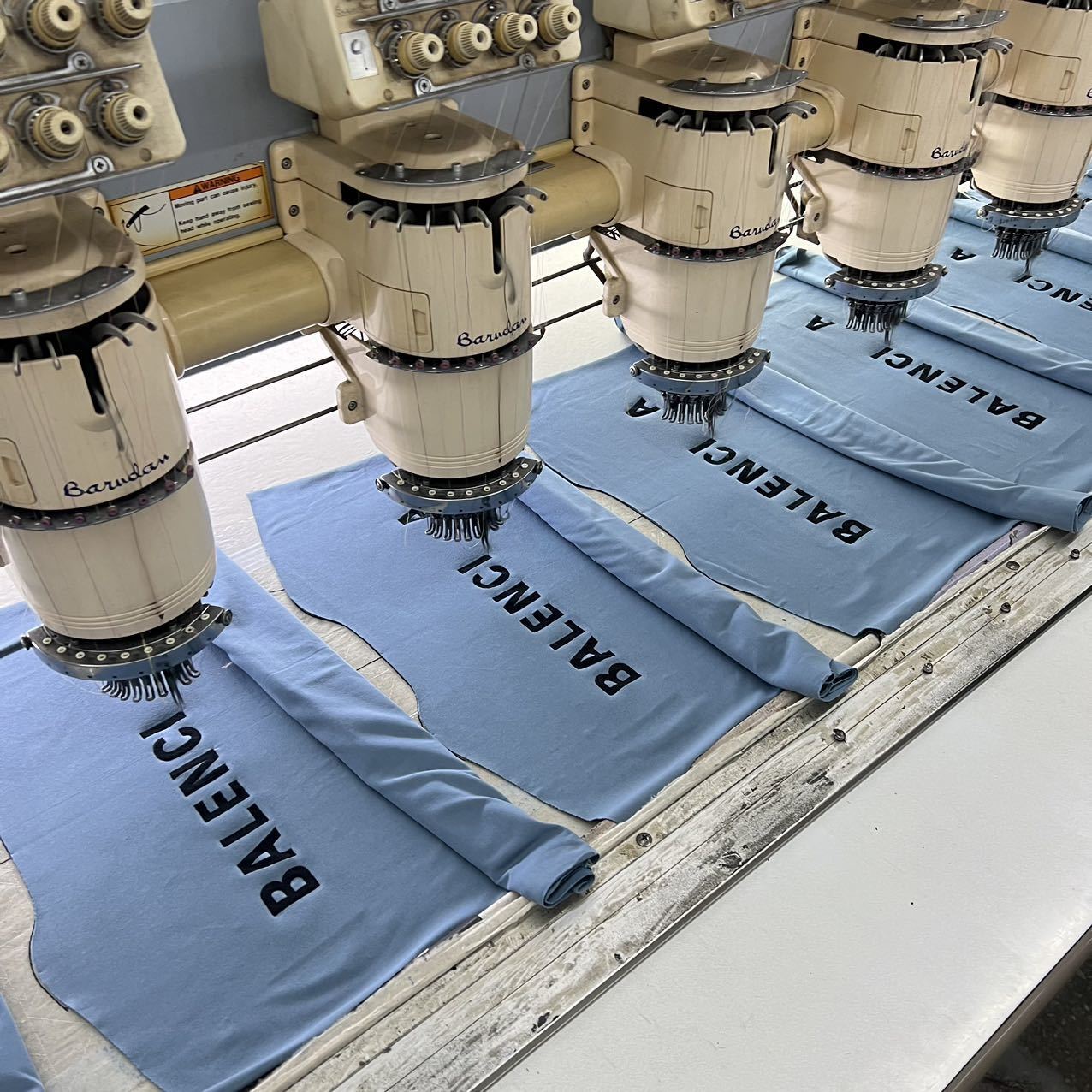 Balenciaga Paris Embroidery Glued Short-Sleeve T-Shirt